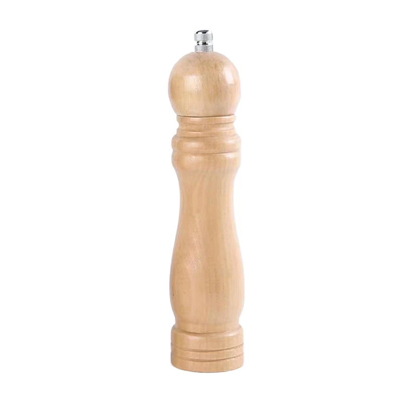 Wooden Pepper & Salt Mill Ceramic Grinder – 6/8/10 Inch