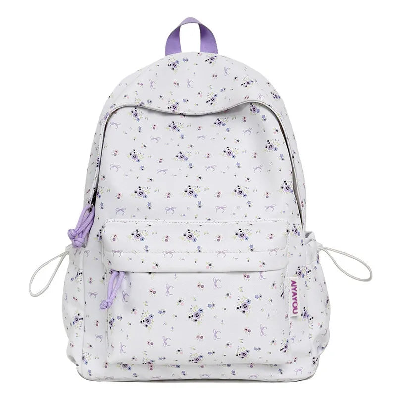 Nixie Floral Print Women's Backpack – Lightweight Travel Bag
