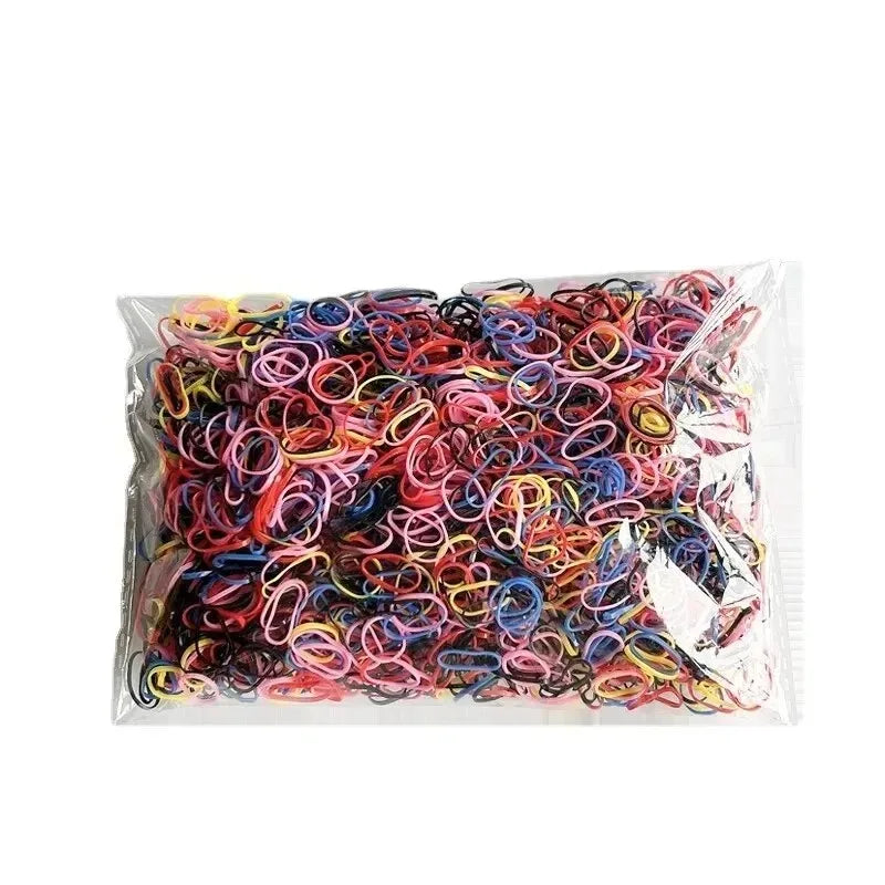 1500 Pcs Colorful Rubber Hair Ties for Girls & Kids Ponytail Kids Hair Ties Nixie