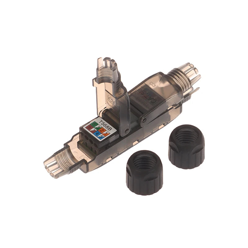 Tool-Less Network Extension Connector Junction Adapter Box