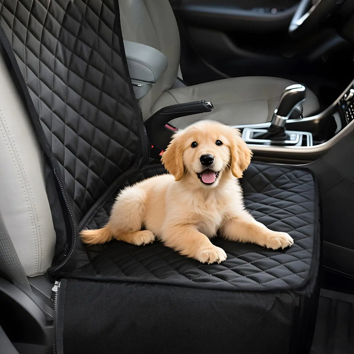 Large Waterproof Dog Booster Car Seat – Backseat Pet Cushion Pet Car Seat Nixie