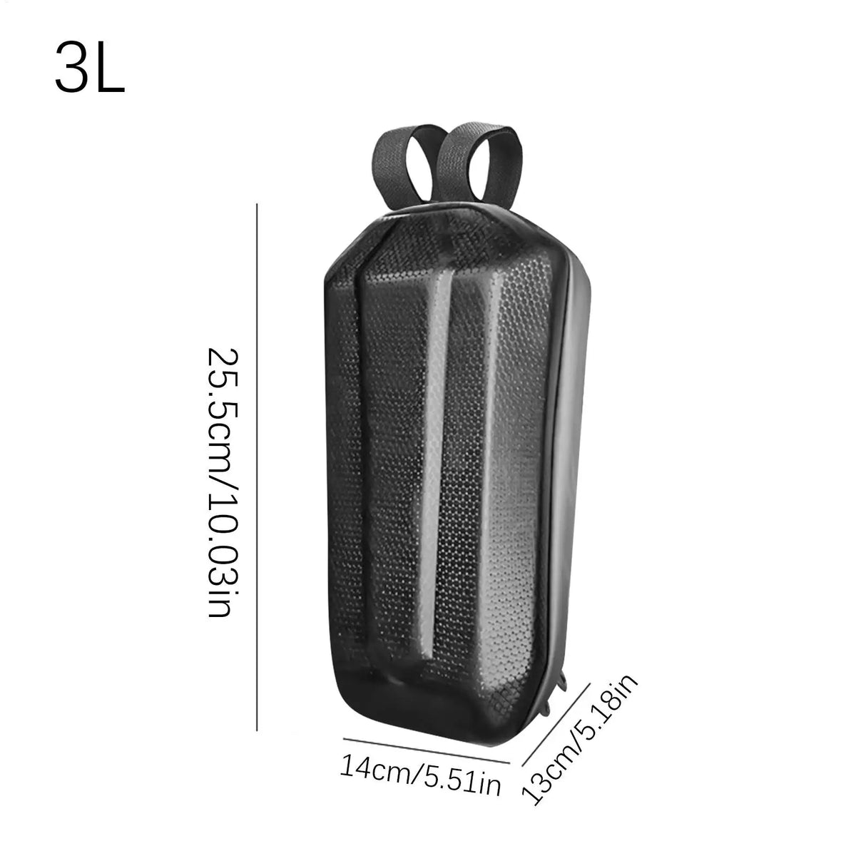 3L Hard Shell Waterproof Handlebar Bag – Scooter & Bike Handlebar Storage Bag Nixie