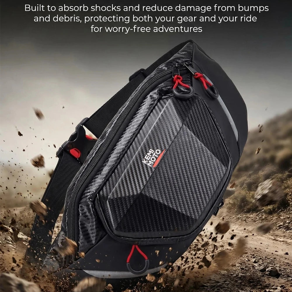 KEMITOUR EVA Waterproof Motorcycle Waist & Leg Bag Fanny Pack Motorcycle Waist Bag Nixie