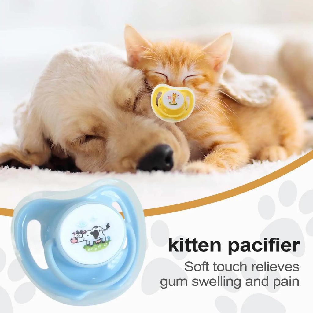 4pcs Butterfly Silicone Pacifiers Chew Toy for Kittens & Puppies Pet Chew Toy Nixie