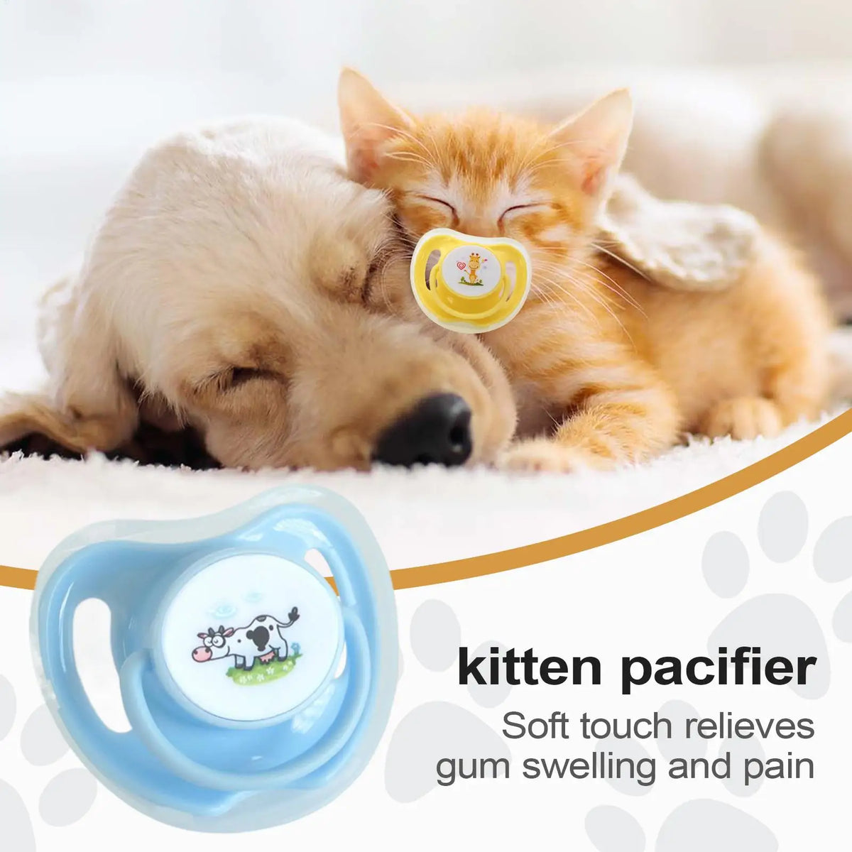4pcs Butterfly Silicone Pacifiers Chew Toy for Kittens & Puppies Pet Chew Toy Nixie