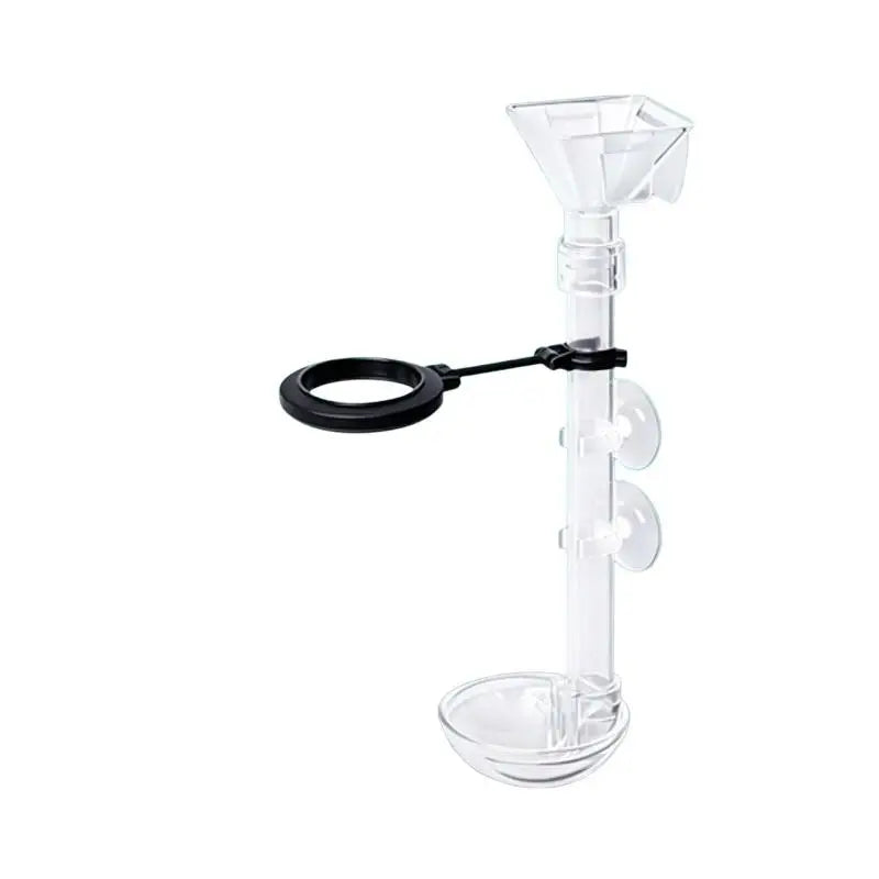 Telescopic Acrylic Aquarium Feeding Tube with Suction Cups Aquarium Feeder Tube Nixie