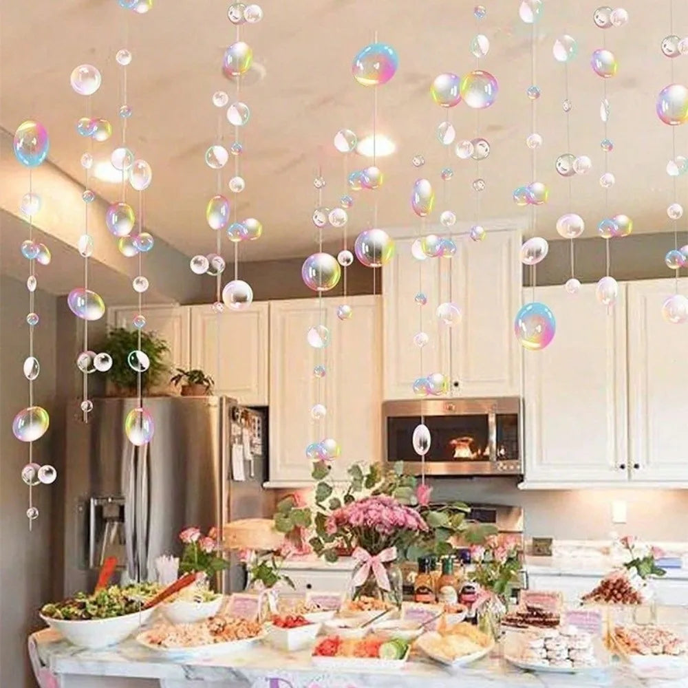 2m Bubble Hanging Banner Transparent PVC Ocean Party Decor