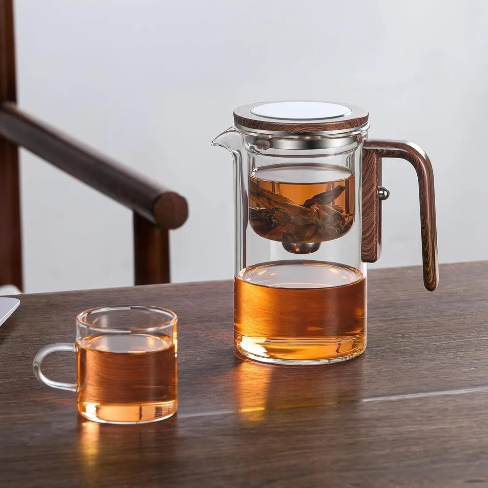 Nixie Glass Teapot with Filter & Magnetic Switch – 850ml Glass Teapot Nixie