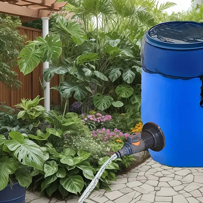6-Way Water Tank Connector with Switch Valve | PVC Irrigation Irrigation Pipe Fitting Nixie