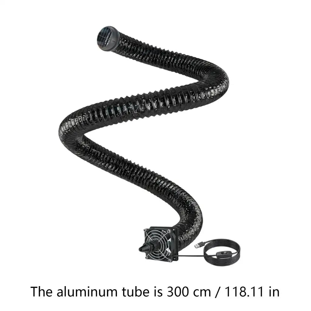 Car AC Vent Extender – Foldable Rear Seat Air Duct Adapter Car AC Vent Extender Nixie As show
