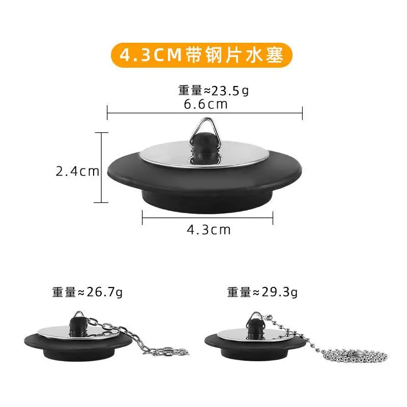 Stainless Steel Sink Stopper with Chain – Leak-Proof Drain Sink Drain Stopper Nixie K