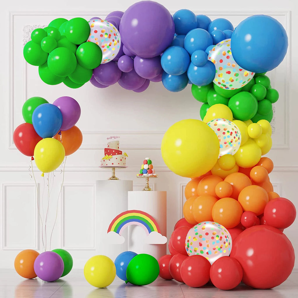 96Pcs Balloon Arch Garland Kit – Colorful DIY Latex Party Set Balloon Arch Kit Nixie