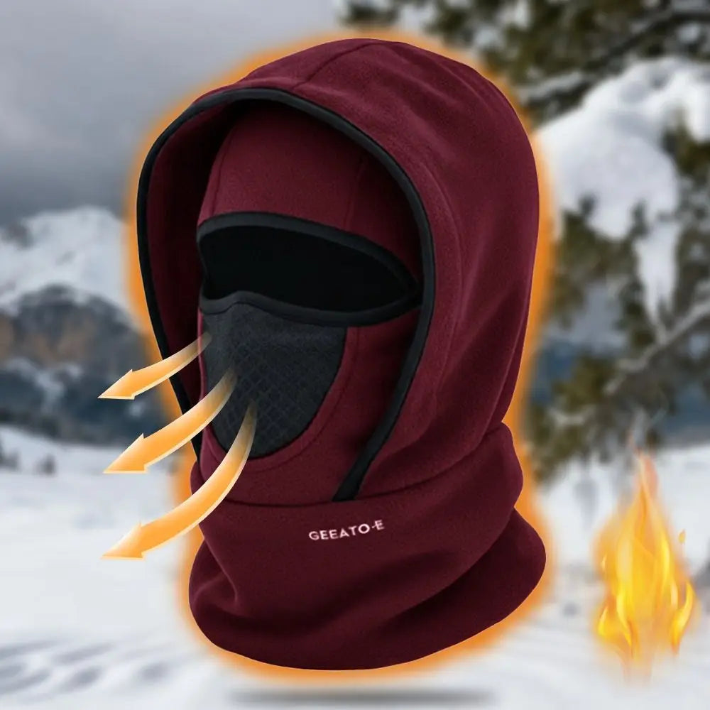 Waterproof Polar Fleece Balaclava Hat – Thermal Face & Neck Warmer Balaclava Hat Nixie