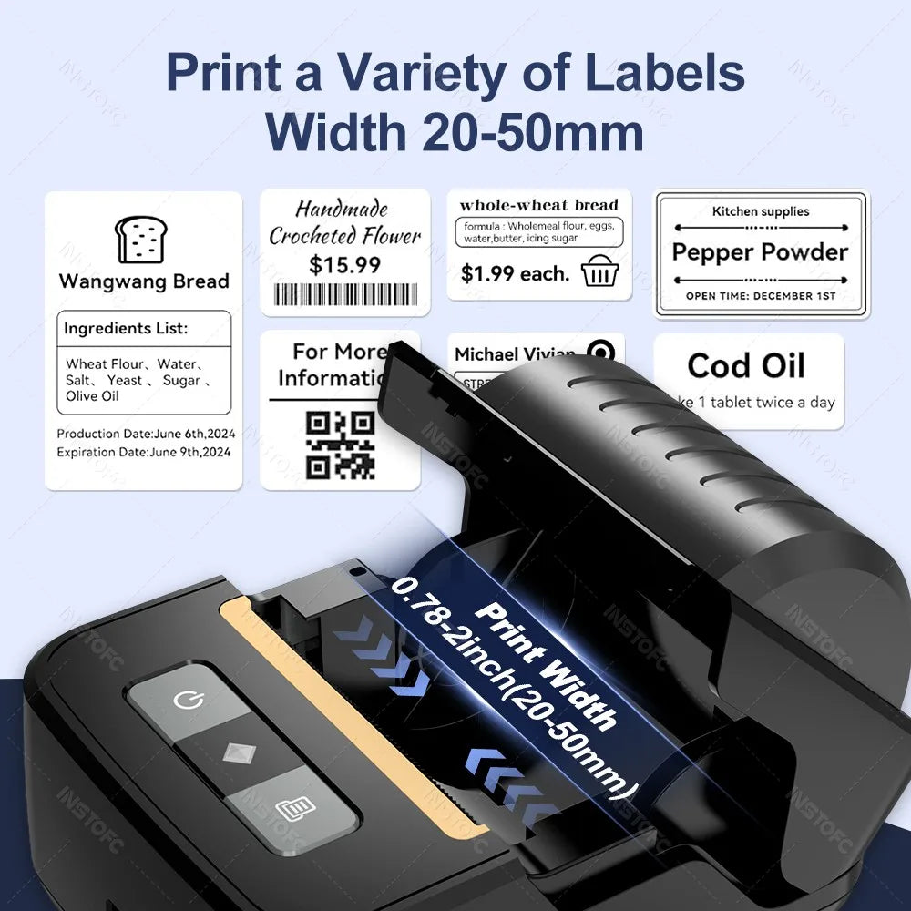 NiiMbot N20 Bluetooth Mini Label Printer – Thermal, Ink-Free