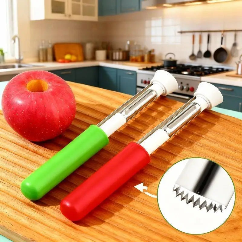 2-in-1 Stainless Steel Fruit Peeler & Core Remover Tool Fruit Peeler & Corer Nixie