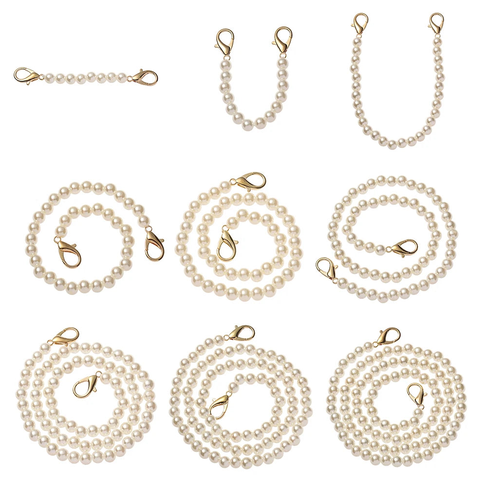Pearl Beaded Bag Strap | 14 Sizes DIY Handbag Chain Handle Pearl Bag Strap Nixie