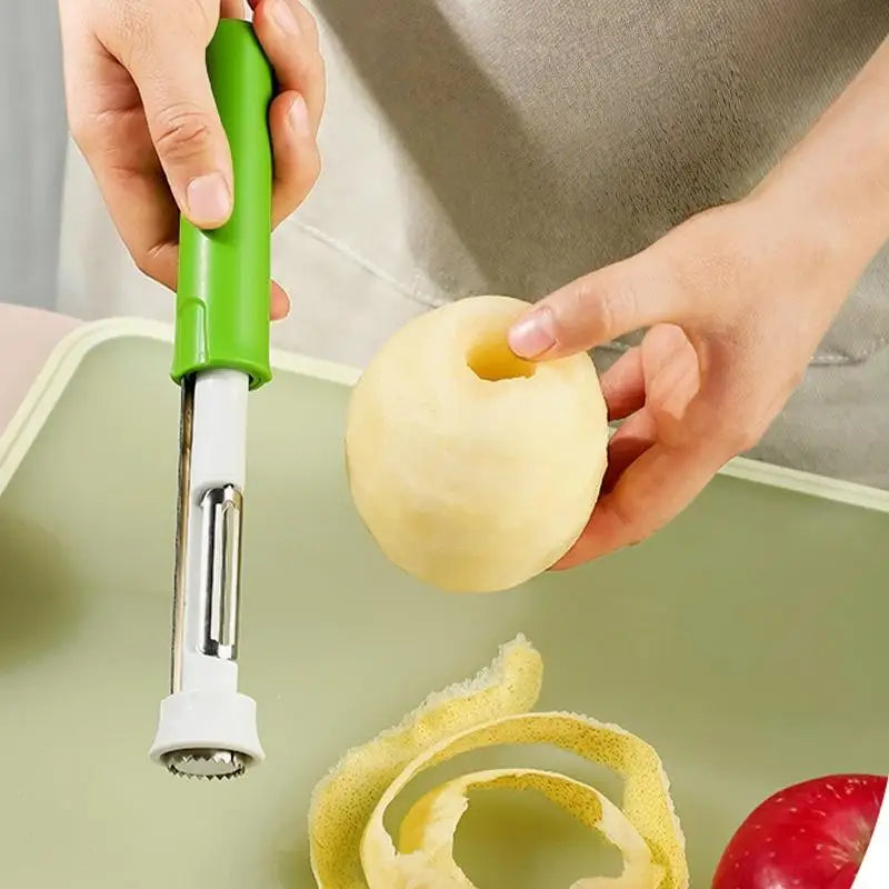 2-in-1 Stainless Steel Fruit Peeler & Core Remover Tool Fruit Peeler & Corer Nixie