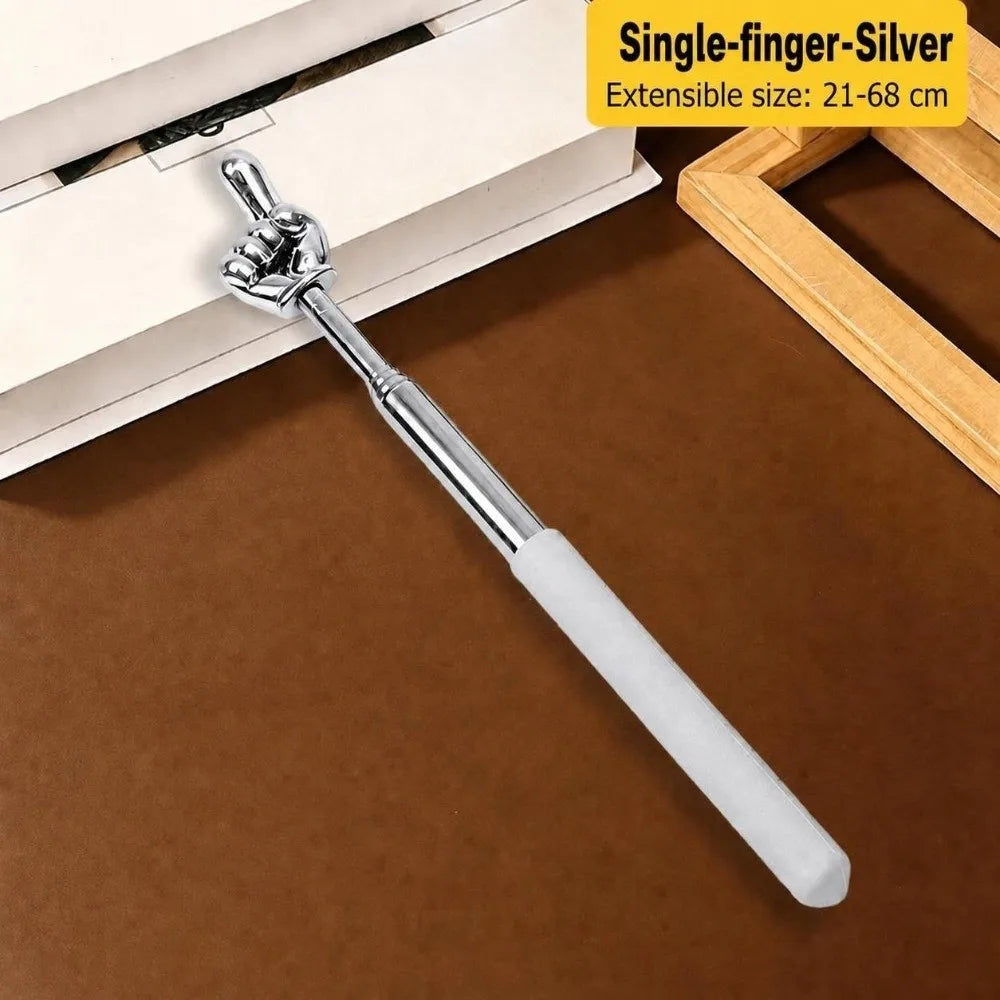 Retractable Teaching Pointer Stick – Finger Tip, Non-Slip Teaching Pointer Stick Nixie Single finger-gold