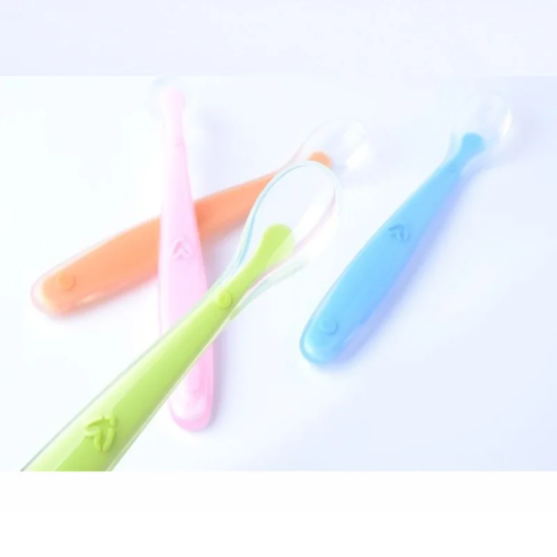 Baby Silicone Feeding Spoon Set – BPA-Free, 4 Colors Baby Feeding Spoon Nixie