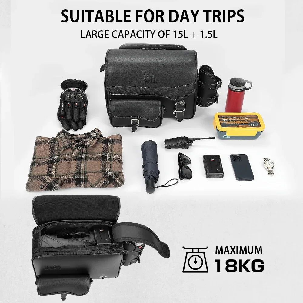 KEMiMOTO 15L Waterproof Motorcycle Saddlebags – Honda Rebel Motorcycle Saddlebags Nixie