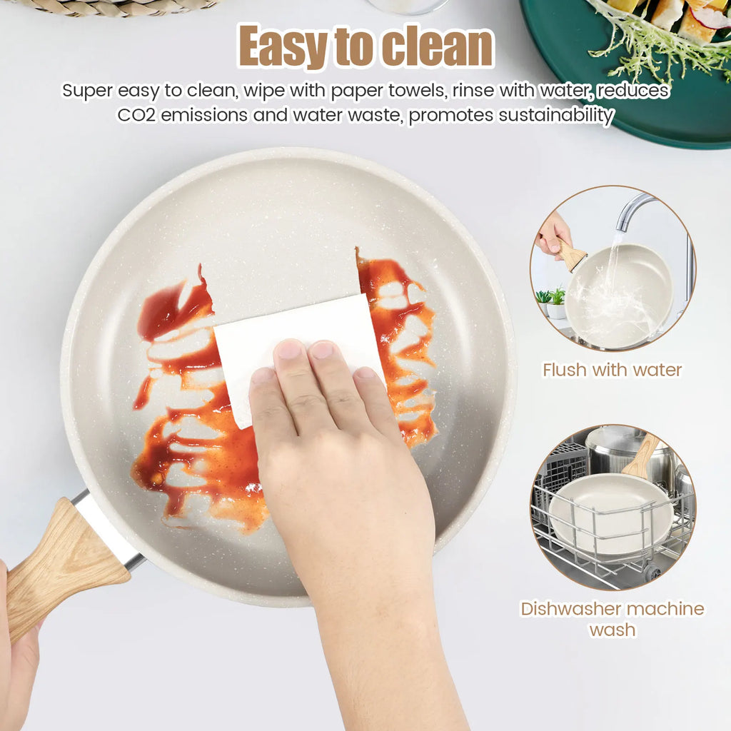 Nixie Nonstick Frying Pan Skillet – Maifanite Coating Nonstick Frying Pan Nixie