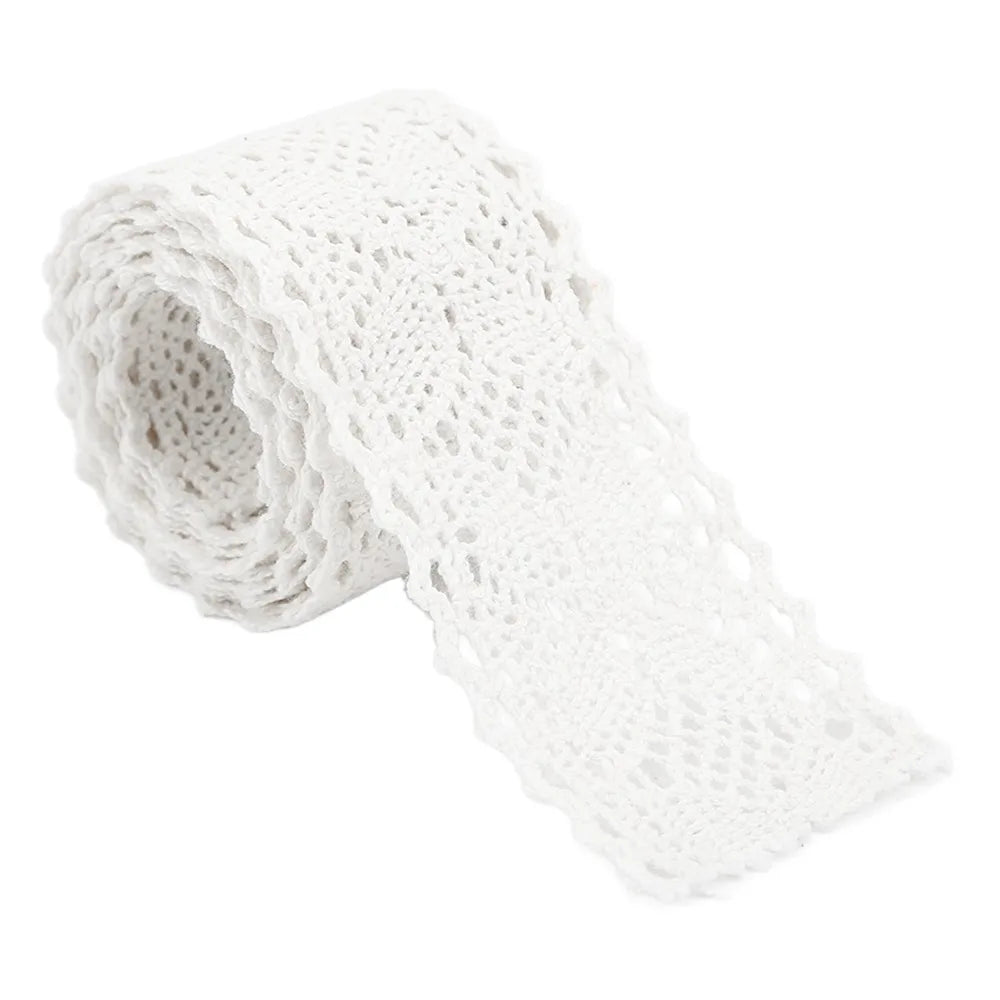 10 Yards Cotton Lace Ribbon Trim – Vintage Hollow DIY Sewing Lace Ribbon Trim Nixie