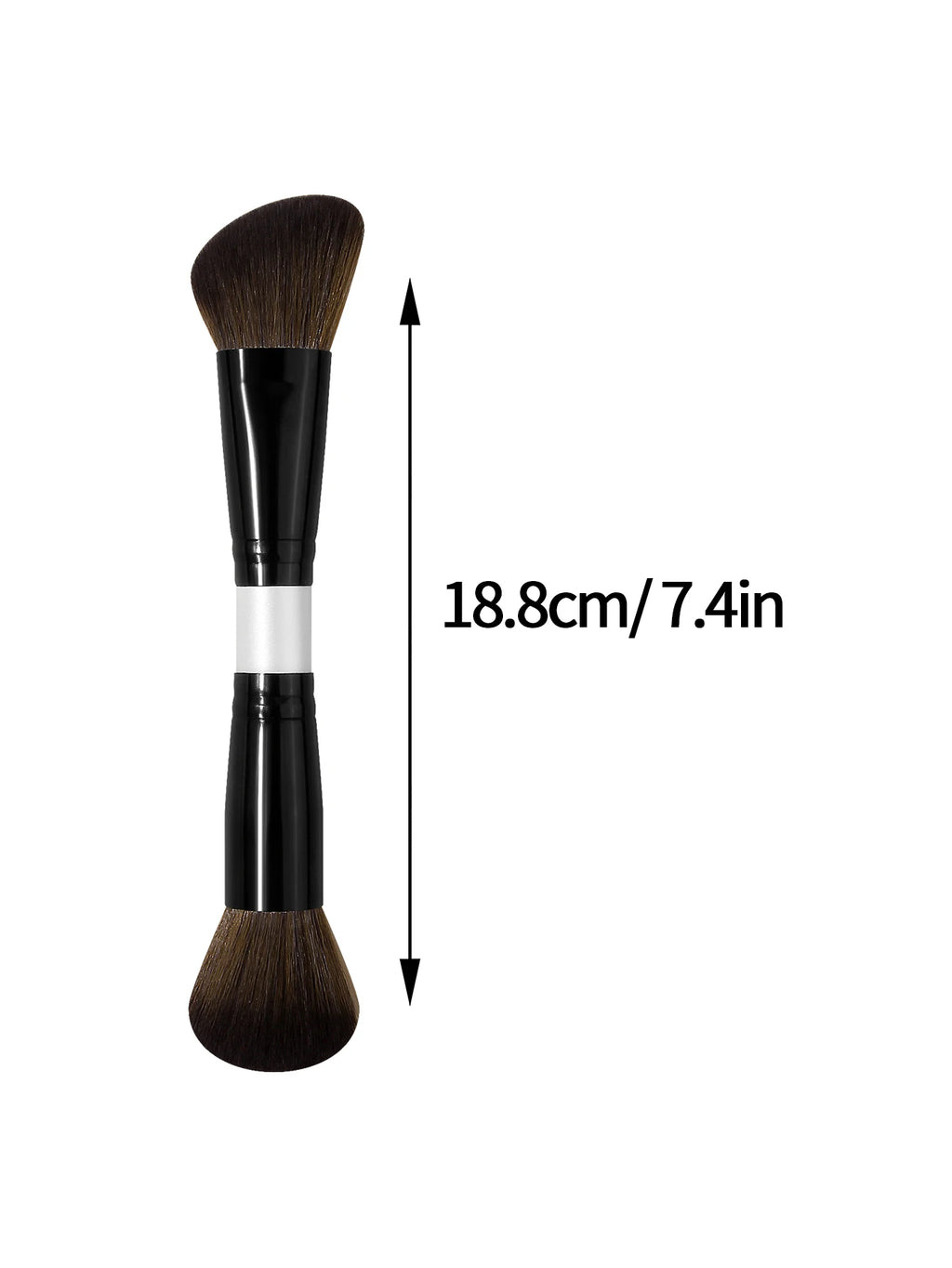 Nixie Double-Headed Makeup Brush – Contour Blush Powder Makeup Brush Nixie Default Title
