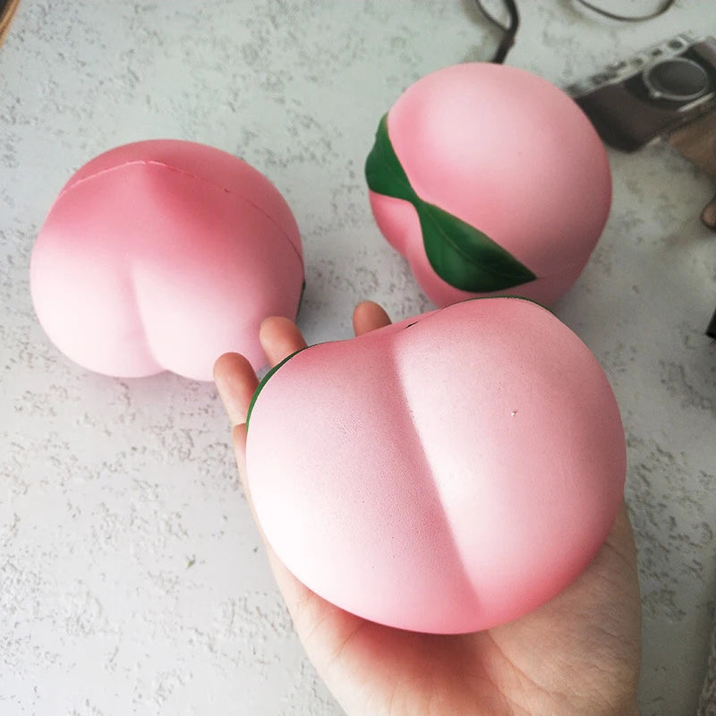 Peach Squishy Slow Rising PU Kawaii Fidget Squeeze Toy Squishy Fidget Toy Nixie