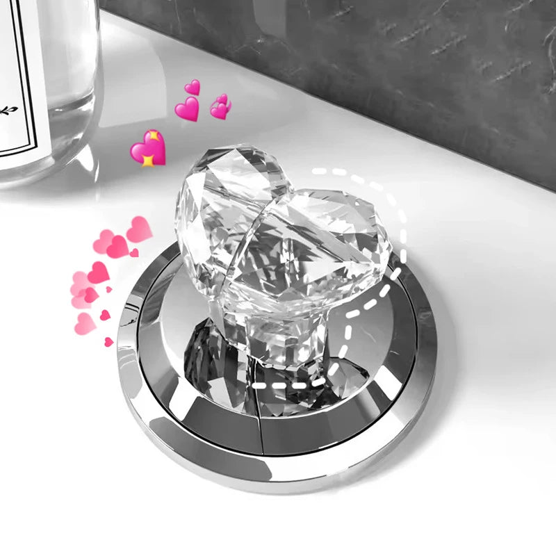 Kawaii Heart Toilet Flush Button Cover | Cute Bathroom Decor Toilet Button Cover Nixie