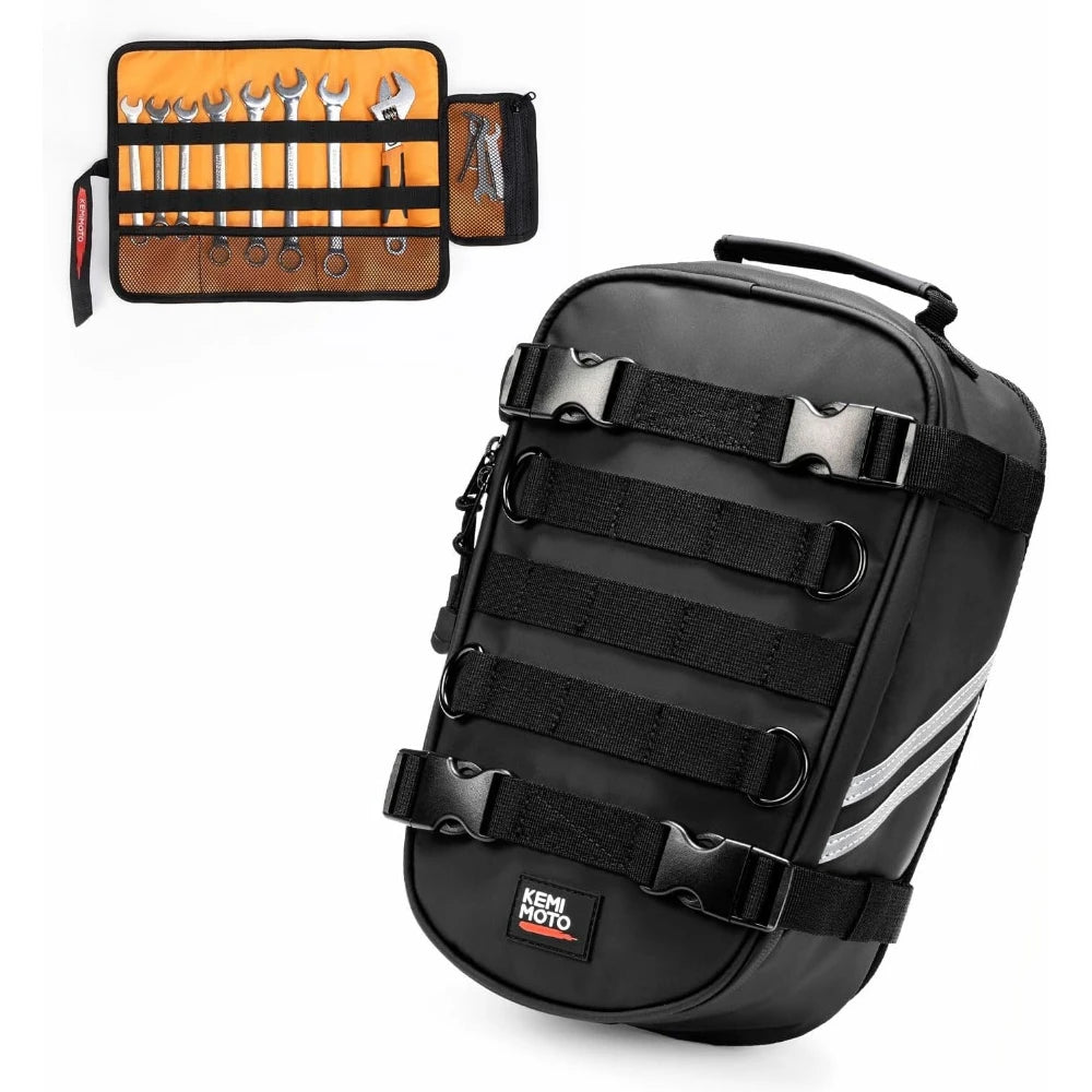 KEMIMOTO 6L Waterproof Motorcycle Fender Tail Bag | Dirt Bike Motorcycle Tail Bag Nixie