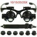 25X LED Magnifier Loupe Eyeglass – Jeweler Watch Repair Kit Magnifier Loupe Eyeglass Nixie black