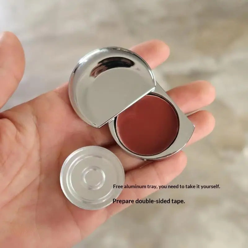 Moon Shaped Zinc Alloy Slide Lid Balm Container – Travel Tin