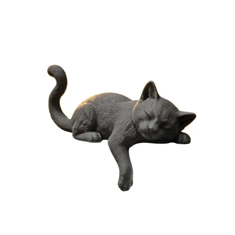 3D Printed Lazy Cat Monitor Edge Ornament | Desktop Decor Desktop Cat Ornament Nixie