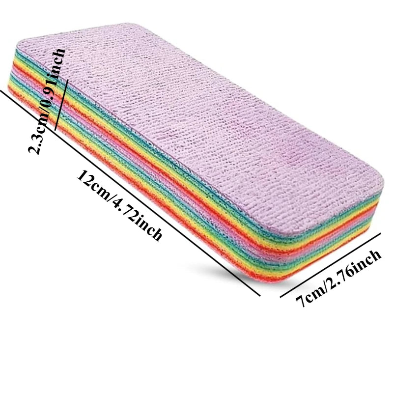 12-Layer PVA Rainbow Sponge Cloth – Absorbent Kitchen Scrubber Kitchen Cleaning Cloth Nixie