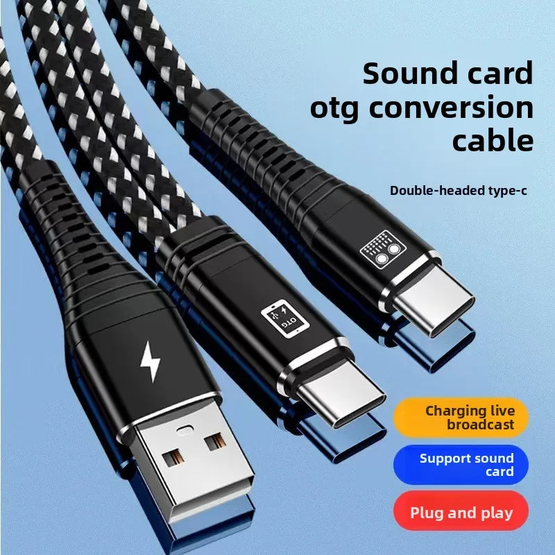 Live Streaming Sound Card OTG Adapter Cable for Android Streaming Sound Card Nixie