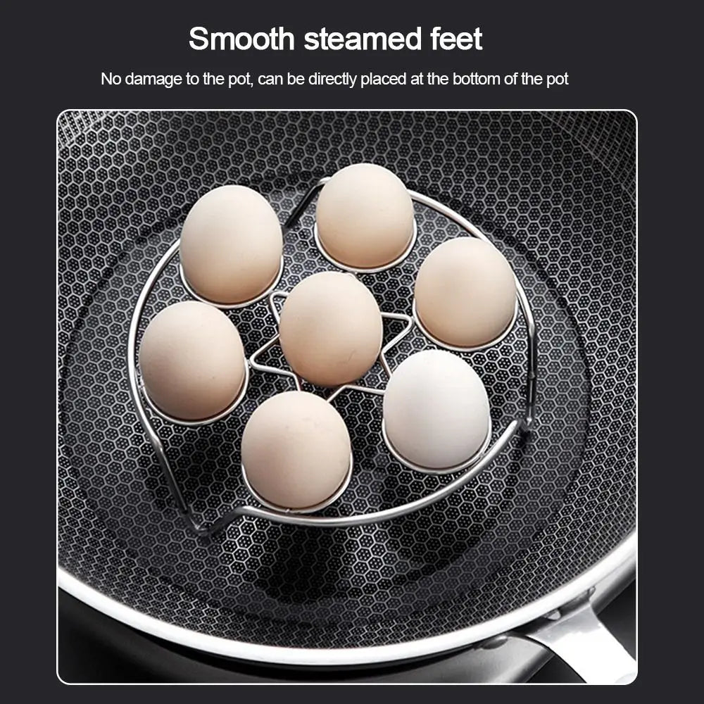 7-Egg Stainless Steel Steamer Rack for Pressure Cooker Egg Steamer Rack Nixie