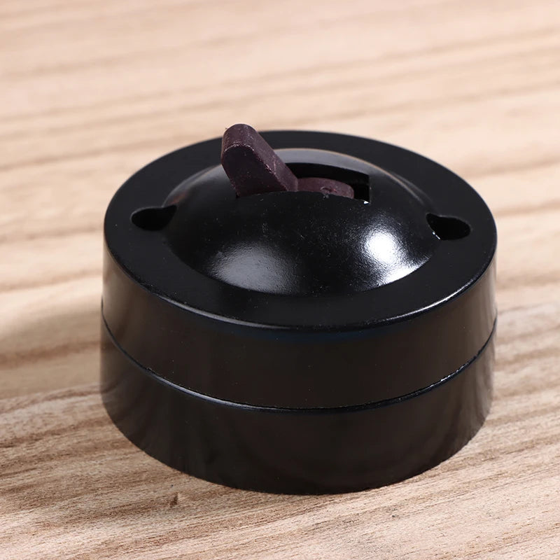 Retro Round Toggle Wall Light Switch Surface Mount 6A 250V