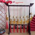 Golden Goat Bell Hanging Ornament | Feng Shui Lucky Decor Festive Hanging Ornament Nixie Default Title