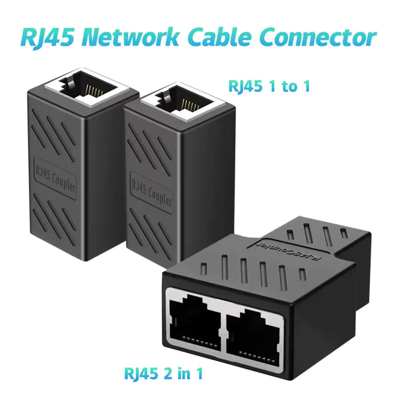 RJ45 Coupler Cat6 Cat5e Ethernet Extender Adapter 1000Mbps Ethernet Coupler Adapter Nixie
