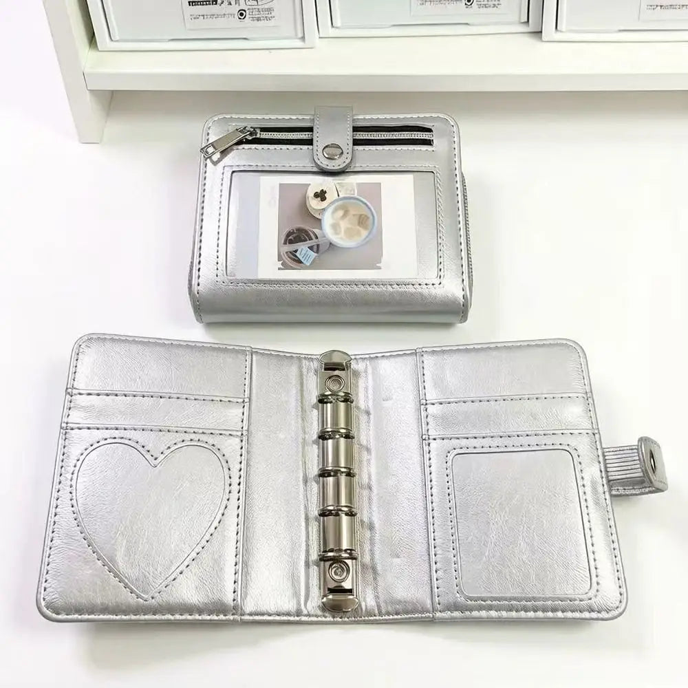 Nixie M5 PU Leather Binder Notebook | Photo Window 5-Ring Journal