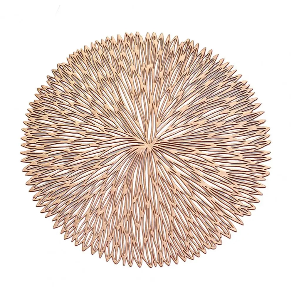 Heat-Resistant Round PVC Table Mat – Placemat & Coaster