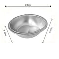 Stainless Steel Rice Strainer Bowl | Heavy-Duty Colander Kitchen Colander Nixie sliver