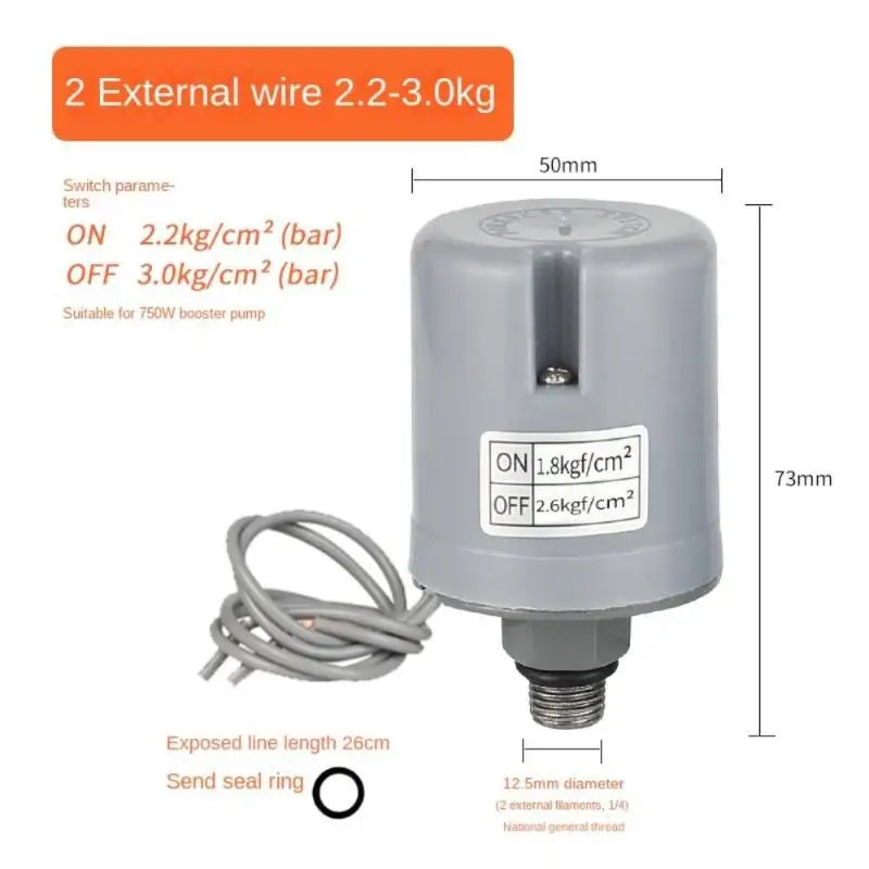 Automatic Water Pump Pressure Switch – Silver Plated Contacts Pump Pressure Switch Nixie one size A12