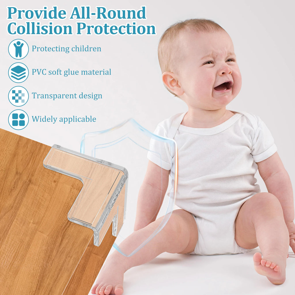 Baby Corner Guards – Transparent PVC Edge Protectors 24/48/100 Pcs Baby Corner Guards Nixie