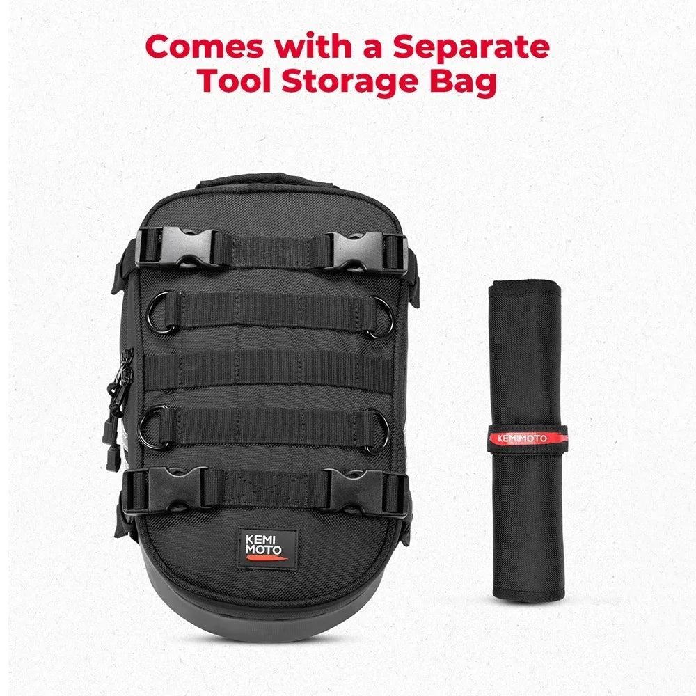 Motorcycle Rear Fender Bag – Dirt Bike Tool Roll Bag 6L Motorcycle Fender Bag Nixie