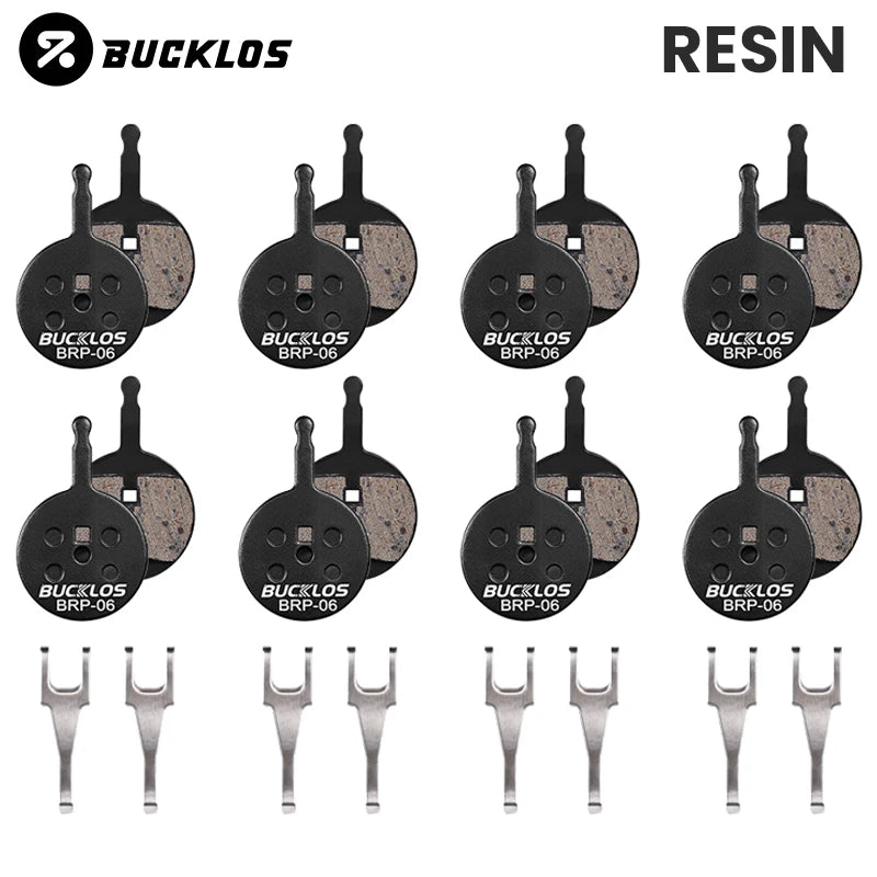 BUCKLOS BRP-06 Resin MTB Disc Brake Pads for SRAM AVID BB5 Disc Brake Pads Nixie 8PC RESIN PADS