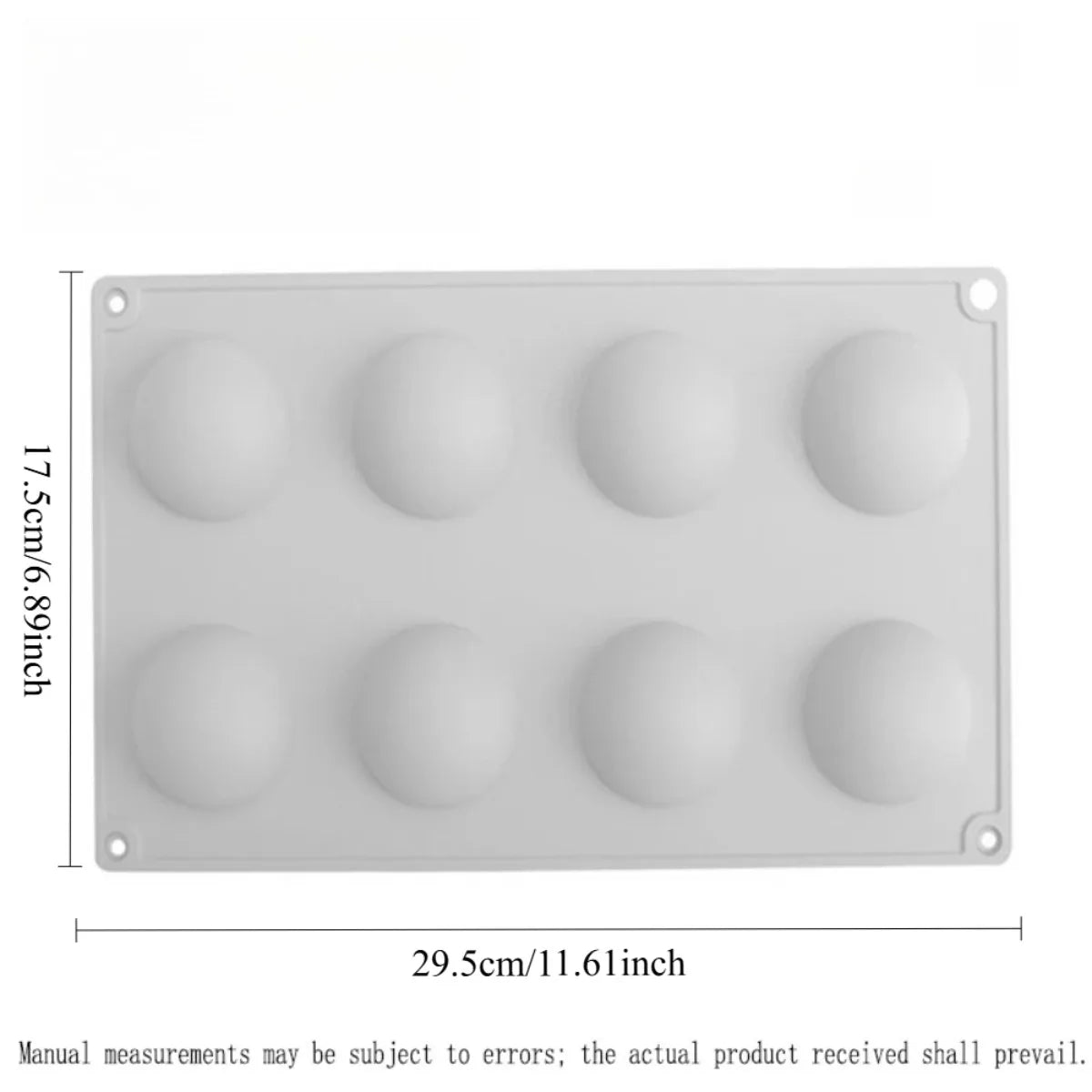 8-Cavity Round Silicone Mold – Mousse, Chocolate & Desserts