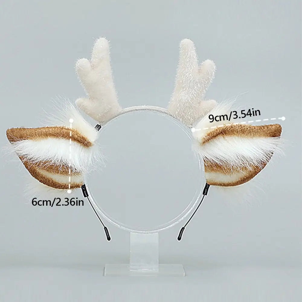 Reindeer Antler Headband – Christmas Party Headpiece for Adults Holiday Headband Nixie