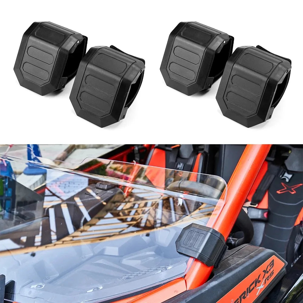 2PCS UTV Windshield HD Clamp 1.5–2" Tube Polaris RZR Can-Am Honda UTV Windshield Clamp Nixie