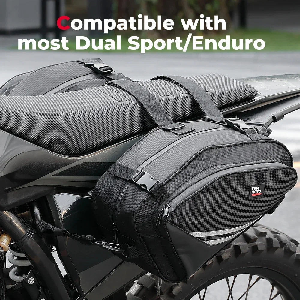 Motorcycle Saddlebags with Rain Covers – 20L Pannier Bags Motorcycle Saddlebags Nixie